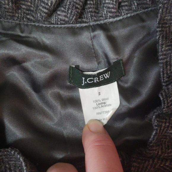 SALE⚡️J.CREW FIONA RUFFLE WOOL BLAZER SZ 2 - Picture 3 of 4